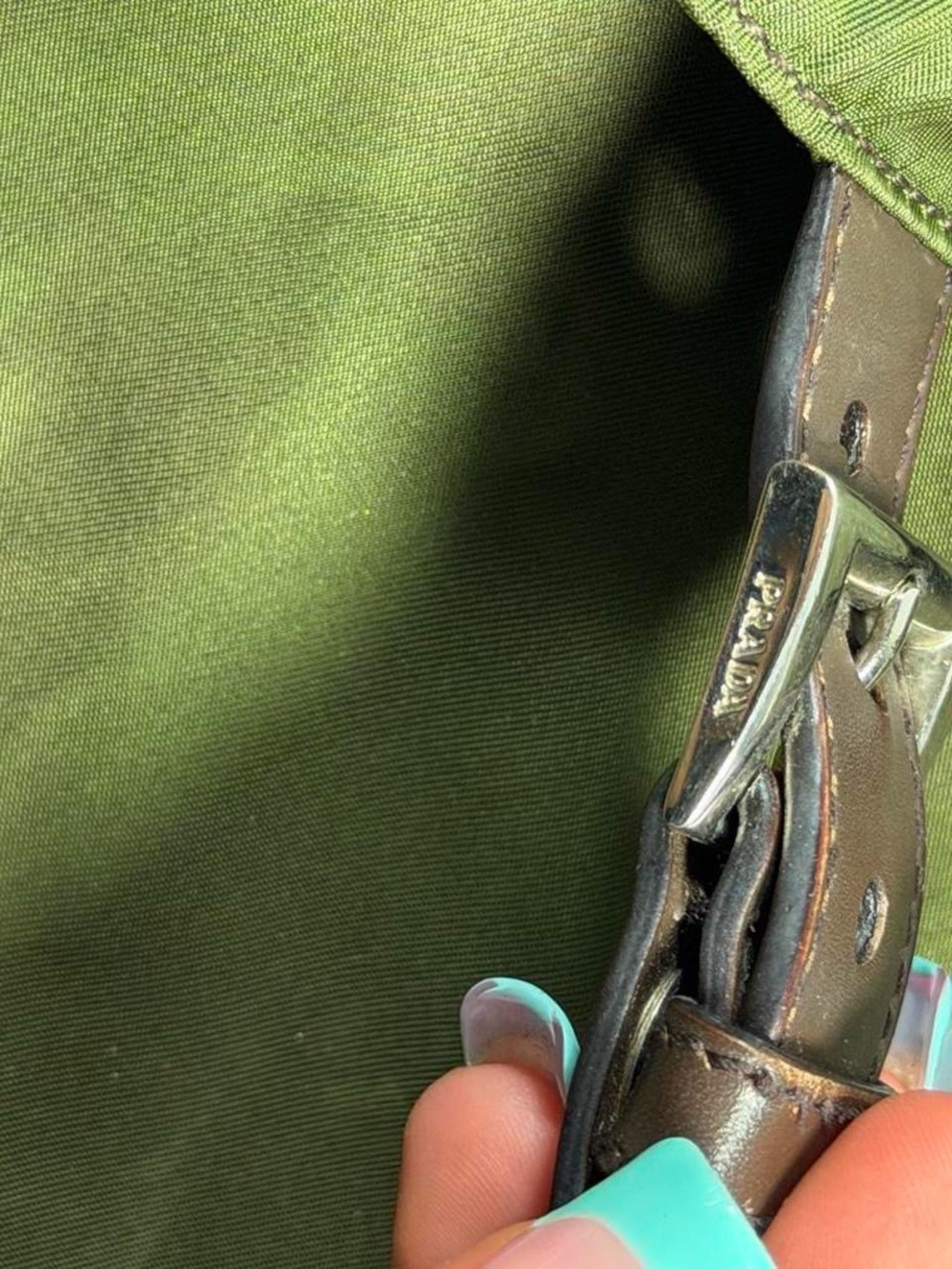 Vintage Prada Tessuto Nylon Asymmetrical Sling Cargo Crossbody Bag - Picture 4 of 8